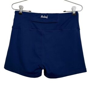 Baleaf Women's High Waist Activewear Biker Shorts, Royal Blue size M